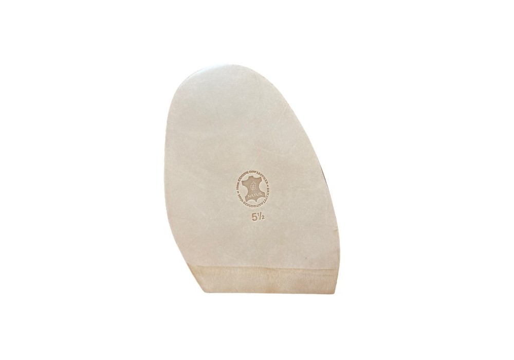 MEDIAS SUELAS CUERO NATUR 100% 5.5MM.(PAR)