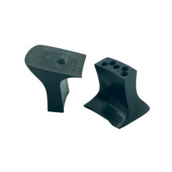 TACONES SEÑORA REF. 50 703 PLASTICO NEGRO  (PAR)