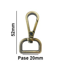 MOSQUETON BOLSO ZAMACK 7200/20mm