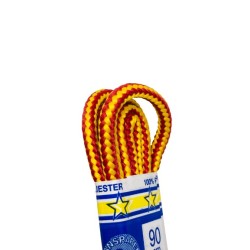CORDONES TRANSPARENT GRUESO 168/150CM. ROJO/AMARILLO