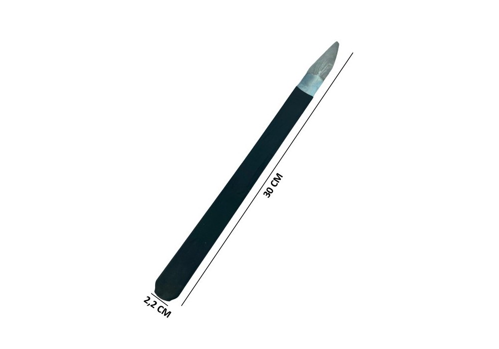 CUCHILLA ZAPATERO 22MM X 30CM LARGO MANGO PLAST.