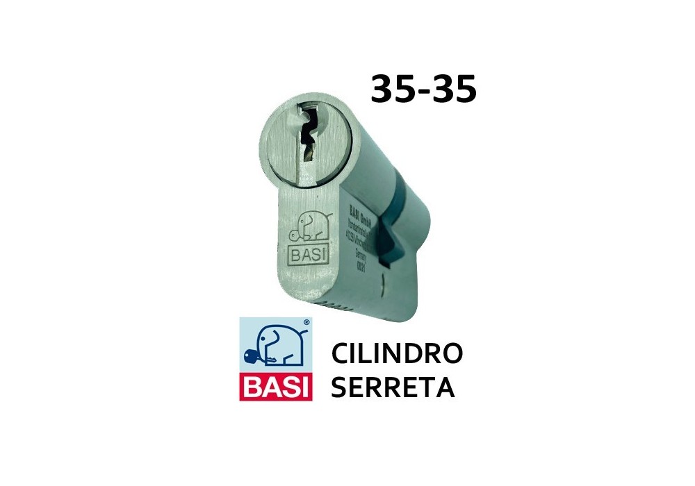 BASI CILINDRO SERRETA LEVA CORTA 35x35 NIQ