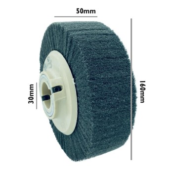 RODILLO FIBRA SCOTCH GRIS 160x50 EJE 30