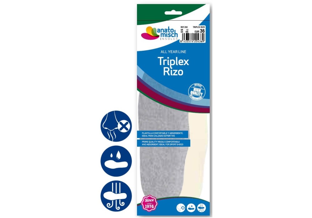 PLANTILLAS ANATOMISCH TRIPLEX RIZO (PAR)