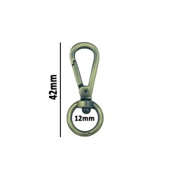 MOSQUETON BOLSO ZAMACK 26579 PASE REDONDO