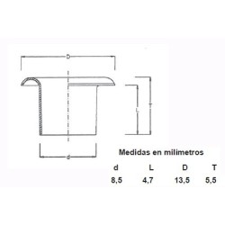 OJETES DE LATON 315/17 BOLSA 1000