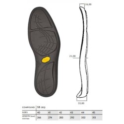 PISO VIBRAM 2141 PELICAN NEGRO (PAR)