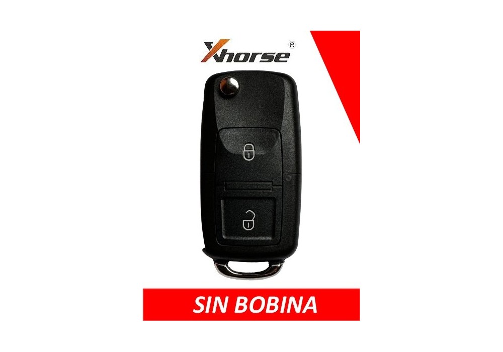 XH01RC - TELEMANDO PLEGABLE 2 BOTONES XHORSE TIPO VAG SIN BOBINA