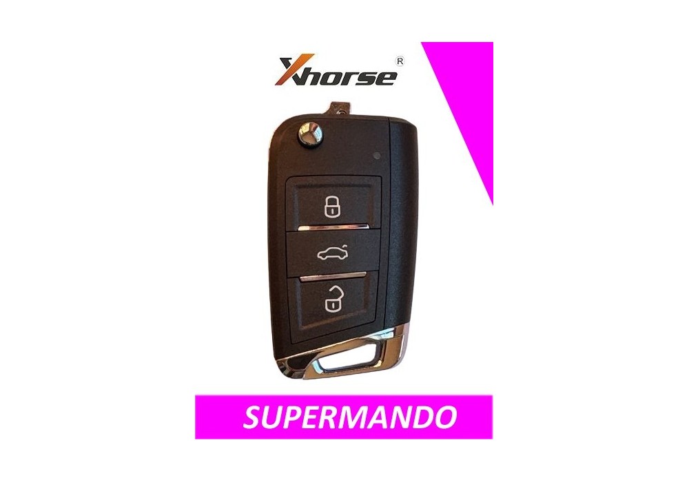 XH11RC - TELEMANDO PLEGABLE 3 BOTONES XHORSE TIPO MQB SUPER MANDO