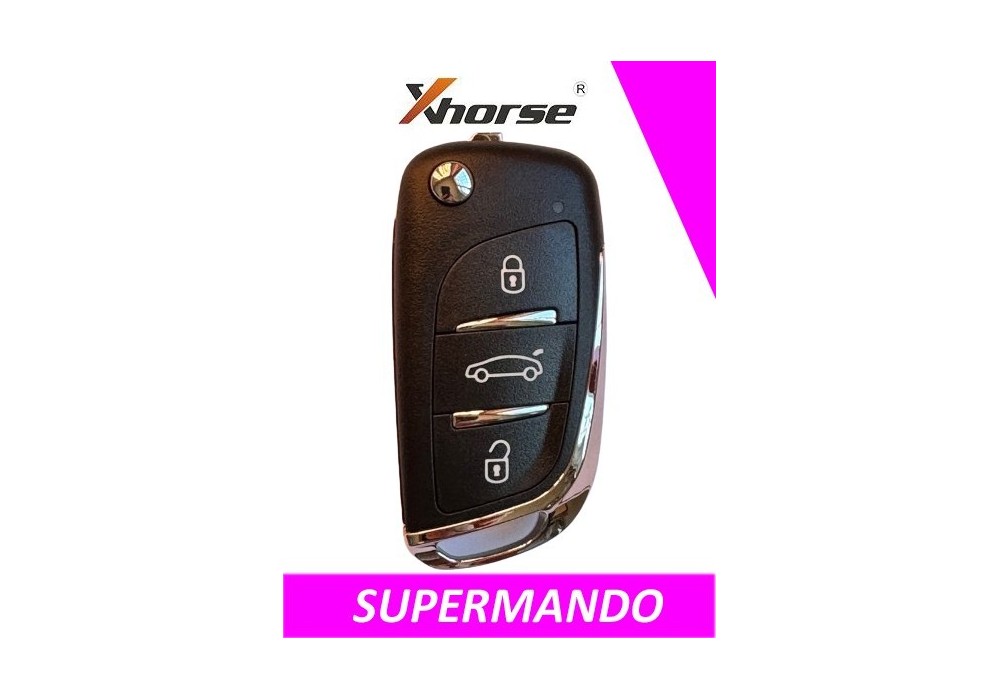 XH12RC - TELEMANDO PLEGABLE 3 BOTONES XHORSE TIPO DS SUPER MANDO