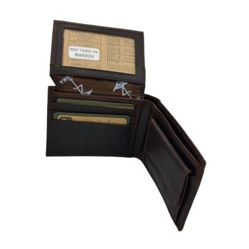 CARTERA BILLET. MARISMA PIEL BORDADA 73402