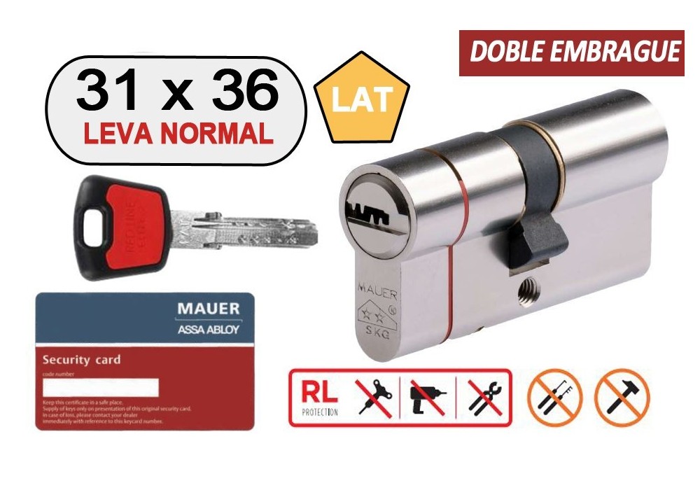 MAUER CILINDRO DOBLE EMBRAGUE ELITE 2 -RED LINE- 31X36 LAT