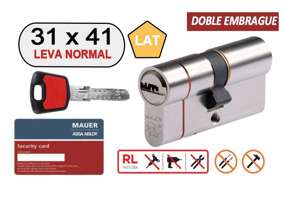 MAUER CILINDRO DOBLE EMBRAGUE ELITE 2 -RED LINE- 31X41 LAT