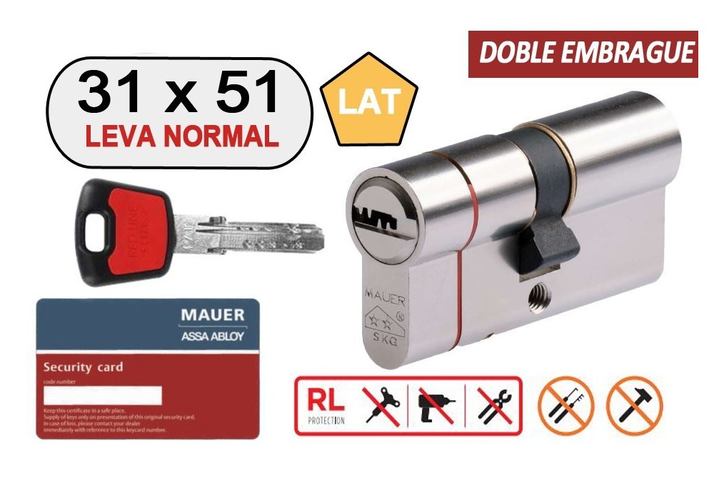 MAUER CILINDRO DOBLE EMBRAGUE ELITE 2 -RED LINE- 31X51 LAT