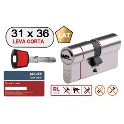 MAUER DOBLE CILINDRO ELITE 2 -RED LINE- 31X36 LAT LEVA CORTA