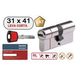 MAUER DOBLE CILINDRO ELITE 2 -RED LINE- 31X41 LAT LEVA CORTA