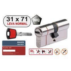 MAUER DOBLE CILINDRO ELITE 2 -RED LINE- 31X71 NIQ