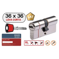 MAUER DOBLE CILINDRO ELITE 2 -RED LINE- 36X36 LAT LEVA CORTA