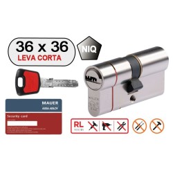 MAUER DOBLE CILINDRO ELITE 2 -RED LINE- 36X36 NIQ LEVA CORTA