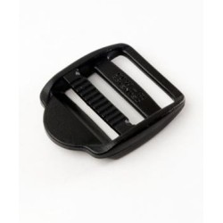 HEBILLA CORREDERA PLASTICO TRIPLE NEGRO LL (UNIDAD)