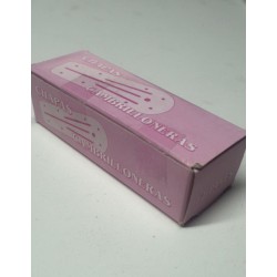 TALONERAS CHAPA CAJA ROSA (12 PARES)