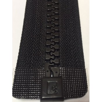 CREMALLERA PLASTICO Nº9 NEGRA C/SEP. 90CM.