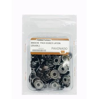 BROCHE  PACK 8100/5 LATON (25UDS.)