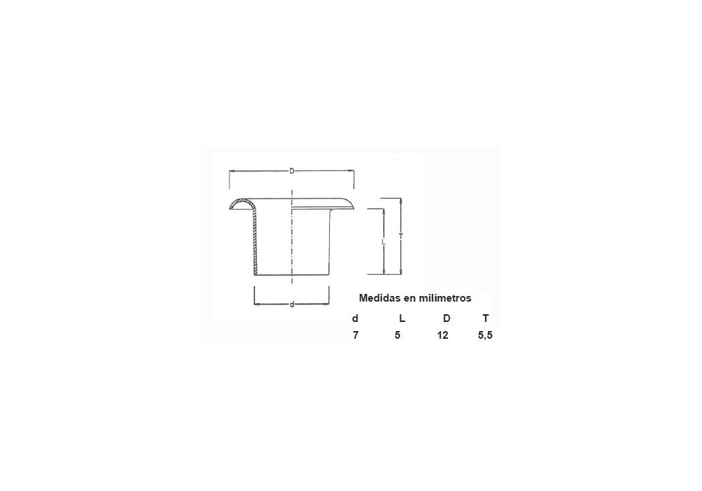 OJETES DE LATON 315/16 BOLSA (5000)