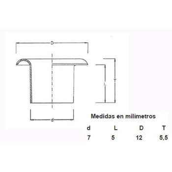 OJETES DE LATON 315/16 CAJA (1000)