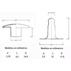 REMACHES TUBULARES (11-12) R-85 (PACK100)