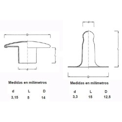 REMACHES TUBULARES (14-15) R-63 (PACK 50)