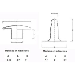 REMACHES TUBULARES (7-9) R-5 (PACK 100 UDS.)