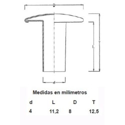 REMACHES RAPID DORADOS 4X12X8 (CAJAS 1000)