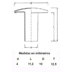 REMACHES RAPID NIQUEL 4X12X10 (1000)