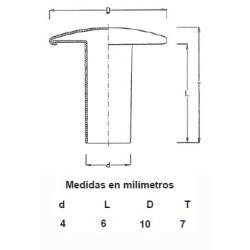 REMACHES RAPID NIQUEL 4X6X10 (CAJAS 1000)