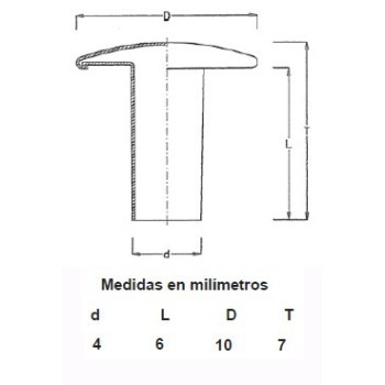 REMACHES RAPID NIQUEL 4X6X10 (CAJAS 1000)