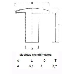 REMACHES RAPID NIQUEL 4X6X8 (CAJAS 1000)
