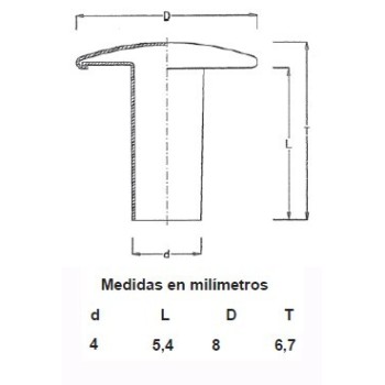 REMACHES RAPID NIQUEL 4X6X8 (CAJAS 1000)