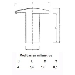 REMACHES RAPID PAVON. 4X8X10 (CAJAS 1000)