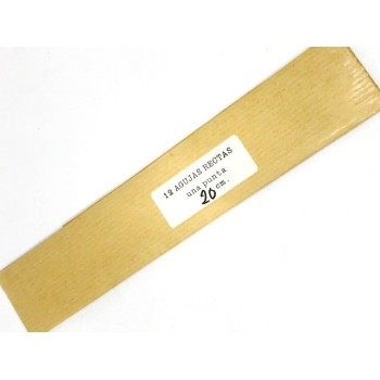 AGUJA RECTA PUNTA 20CM R.H. (UNIDAD)