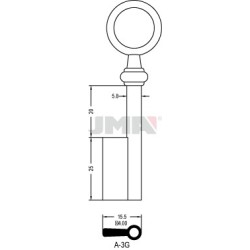 LLAVE JMA ARMARIO A 3G