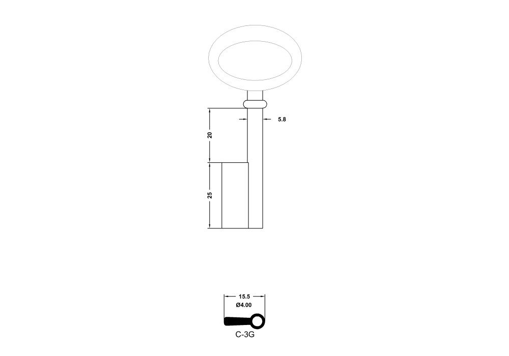 LLAVE JMA ARMARIO C 3G