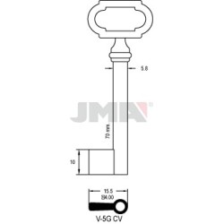 LLAVE JMA ARMARIO V 5G (CV)