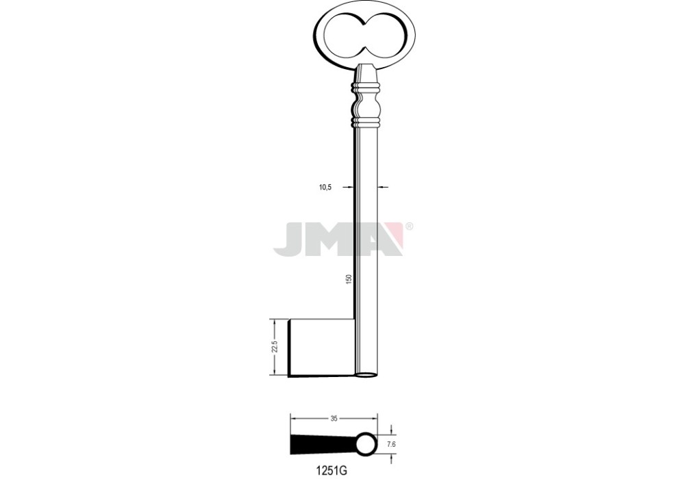 LLAVE JMA GORJA 1251G