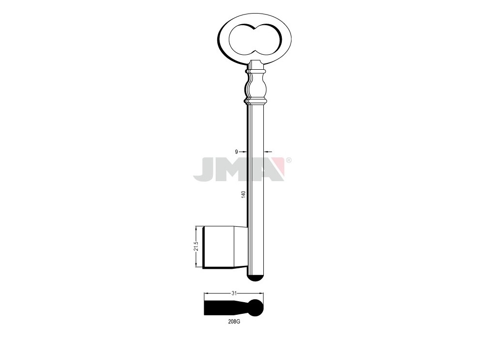 LLAVE JMA GORJA 208 G