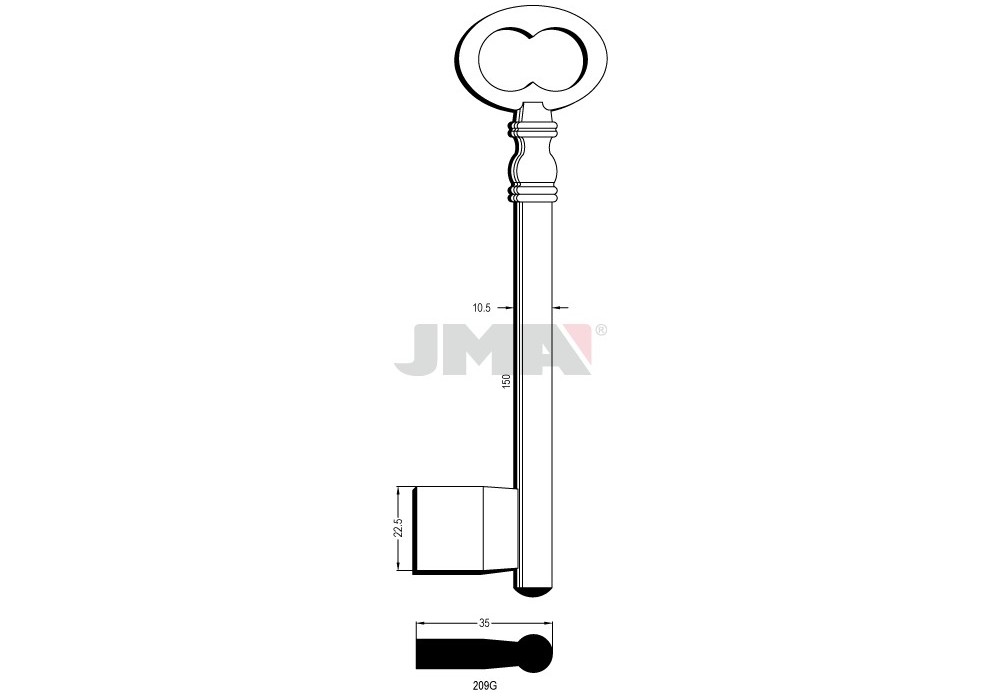 LLAVE JMA GORJA 209 G
