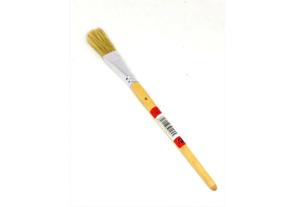 BROCHA PLANA M/MADERA PARA PEGAMENTO Nº4