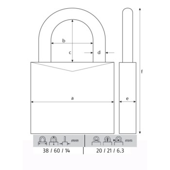 ABUS CANDADO 713/40MM.