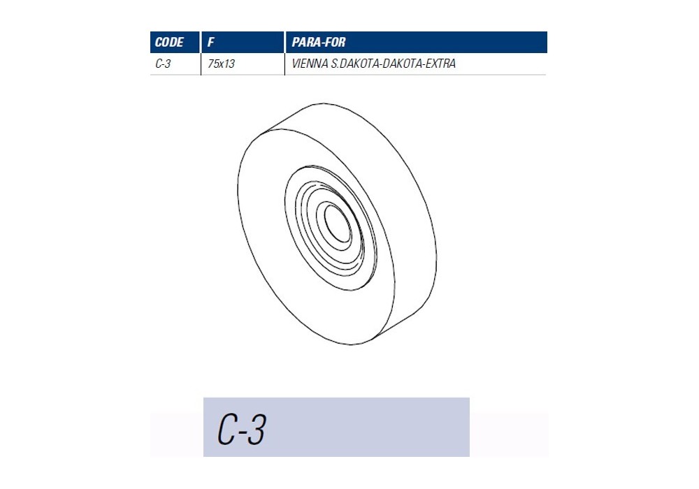 JMA CEPILLO MAQUINA C3 75x13 VIENNA SMART/DAKOTA EXTRA