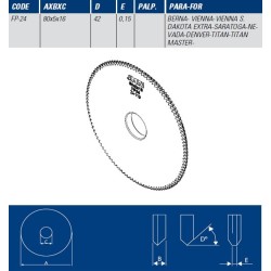 JMA FRESA FP24 - 80*5*16-42  SAR/DK/VIENNA/BERNA
